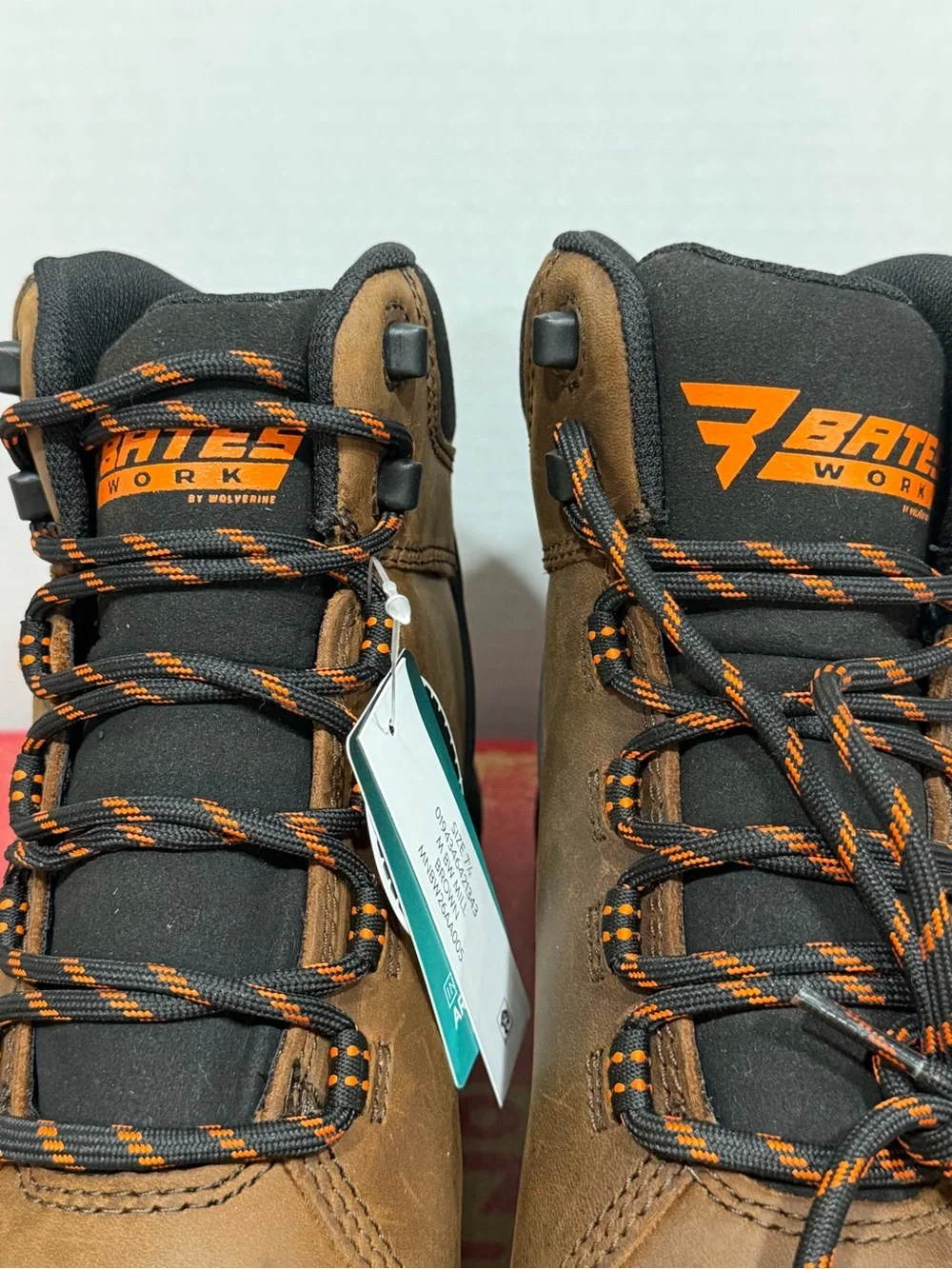 NWT Bates Work Mill Waterproof Composite Toe Leather Work Boots Men’s 7.5 Brown